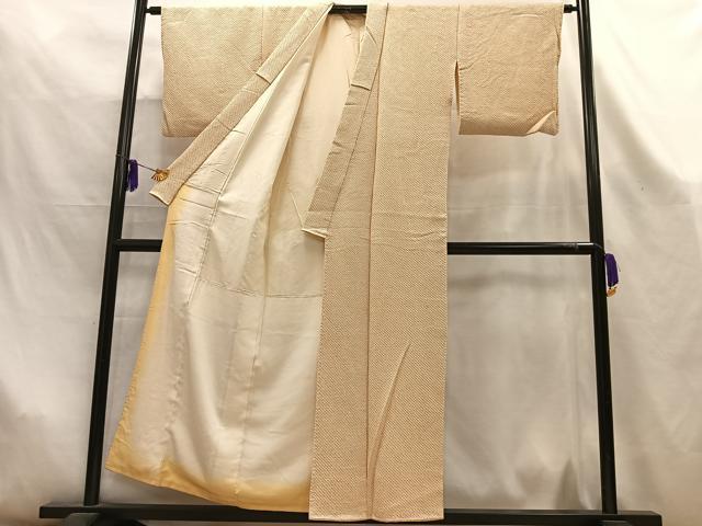 平和屋着物■大変加工の良い総絞り小紋 正絹 逸品 AABL5407oa