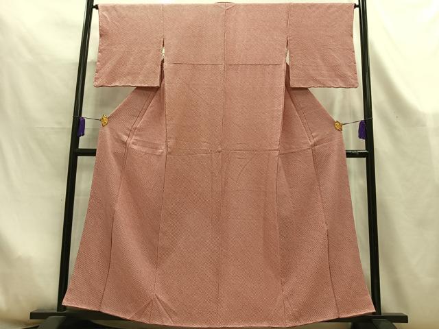 平和屋着物■大変加工の良い総絞り小紋 正絹 逸品 未使用 AABL5408oa
