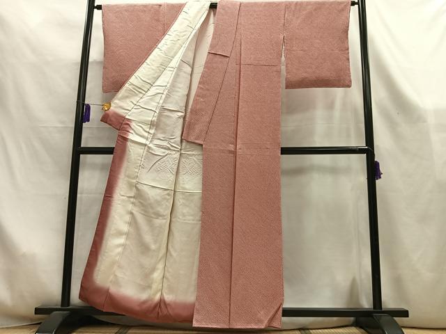 平和屋着物■大変加工の良い総絞り小紋 正絹 逸品 未使用 AABL5408oa