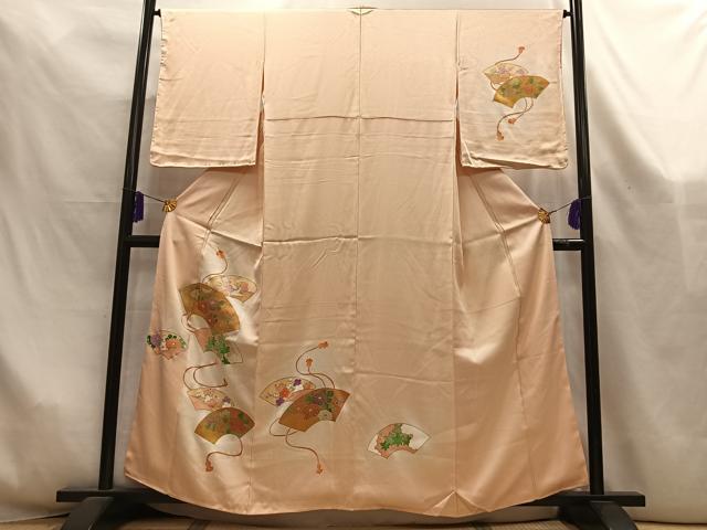 平和屋着物■訪問着 地紙草花文 暈し染め 金彩 やまと誂製 正絹 逸品 未使用 AABL5411oa