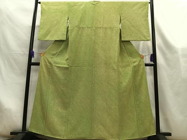 平和屋着物■大変加工の良い総絞り小紋 正絹 逸品 AABL5412oa