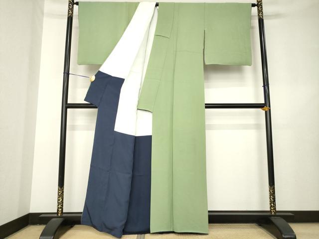 平和屋着物●上質な色無地 麹甚色 正絹 逸品 AABL5443ck