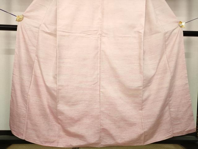 平和屋着物●紅花紬 米沢 訪問着 霞文 正絹 逸品 AABL5446ck