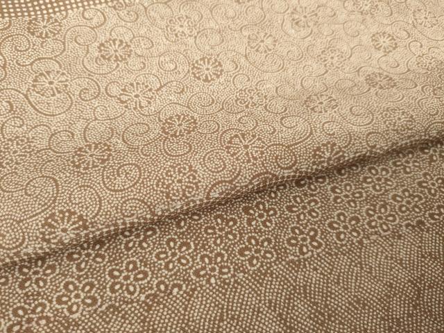 平和屋着物●江戸小紋 横段花文 鈴乃屋扱い 正絹 逸品 AABL5454ck