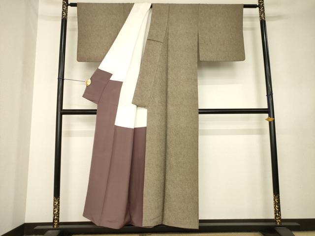 平和屋着物●江戸小紋 鮫小紋柄 正絹 逸品 AABL5458ck