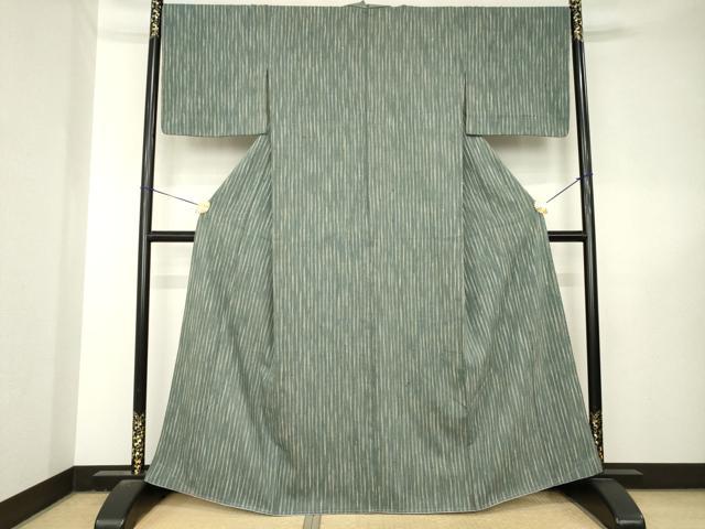 平和屋着物●浦野理一 経節紬 霞文 正絹 逸品 AABL5496ck