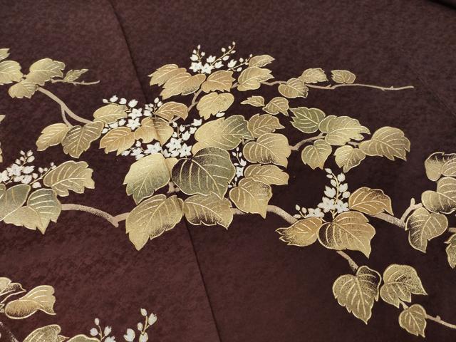 平和屋着物●金彩友禅 卓越技能者・名工・和田光正 訪問着 草花文 まるやま扱い 正絹 逸品 AABL5499ck