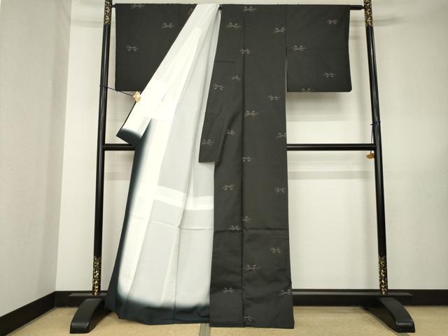 平和屋着物●本場縞大島紬 猫 ネコ 正絹 逸品 AABL5502ck
