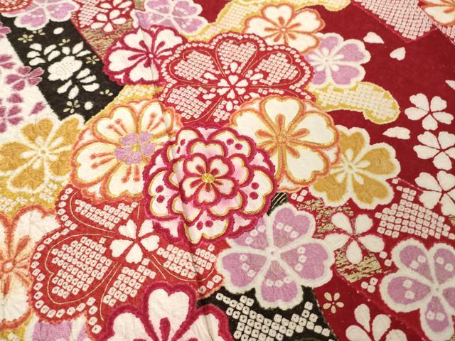 平和屋着物●豪華振袖 駒刺繍 流水花文 金彩 銀通し地 正絹 逸品 AABL5510ck