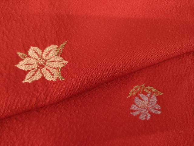 平和屋着物●豪華振袖 寿光織 舞花文 金糸 正絹 逸品 AABL5533ck