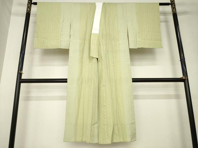 平和屋着物●長襦袢 無双仕立て 麻の葉間道 正絹 逸品 AABL5557ck