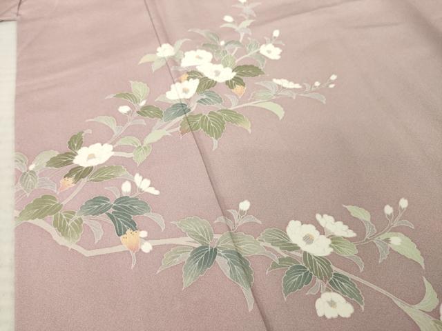 平和屋着物●訪問着 友禅 作家物 流水花文 暈し染め 正絹 逸品 AABL5577ck