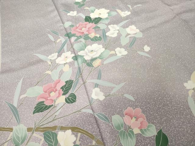 平和屋着物●訪問着 友禅 花籬文 正絹 逸品 AABL5579ck