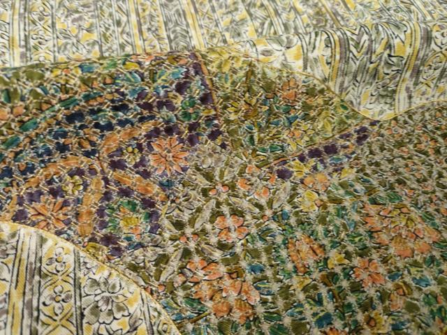 平和屋着物●訪問着 中国三大刺繍 スワトウ刺繍 汕頭刺繍 総刺繍 道長更紗花文 胴抜き仕立て 正絹 逸品 AABL5585ck