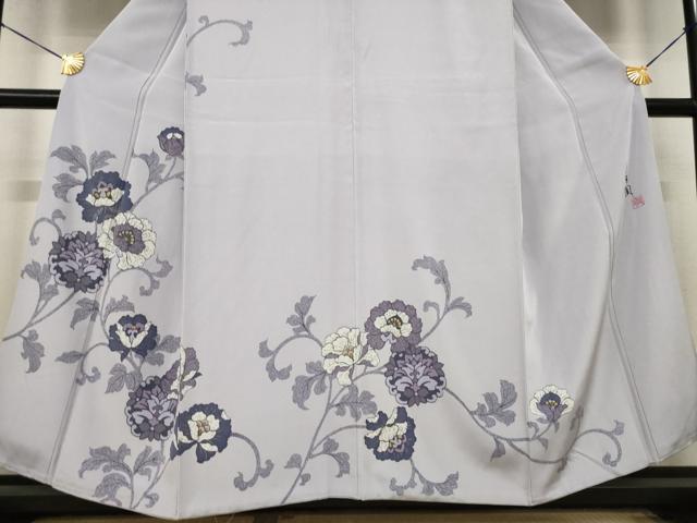 平和屋着物●室華風 訪問着 花唐草文 金彩 正絹 逸品 AABL5589ck