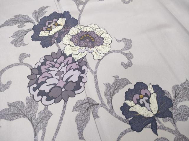 平和屋着物●室華風 訪問着 花唐草文 金彩 正絹 逸品 AABL5589ck