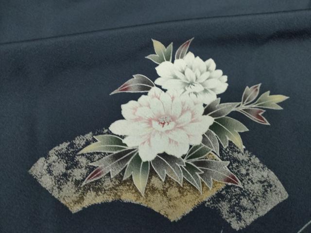 平和屋着物●訪問着 地紙花文 金銀彩 正絹 逸品 未使用 AABL5592ck