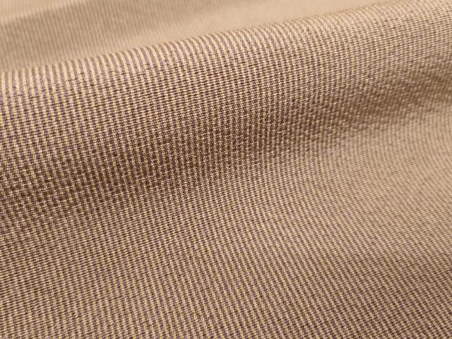 平和屋着物●伝統工芸師 服部光擴 万筋 鴇浅葱色×柴染色 正絹 逸品 AABL5598ck