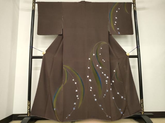 平和屋着物●世界的人形師 辻村寿三郎 ジュサブロー 訪問着 鈴蘭 スズラン 正絹 逸品 未使用 AABL5600ck