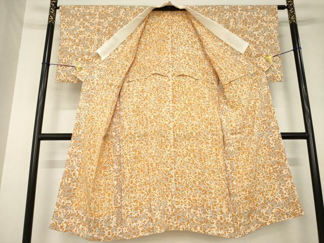 平和屋着物●長襦袢 無双仕立て いろは唄 文字文 正絹 逸品 AABL5609ck