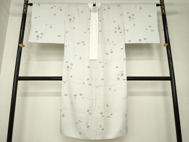 平和屋着物●長襦袢 無双仕立て 宝尽くし 正絹 逸品 未使用 AABL5612ck