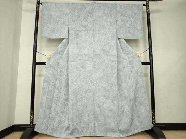 平和屋着物●上質な小紋 葡萄蔦の葉文 正絹 逸品 AABL5630ck