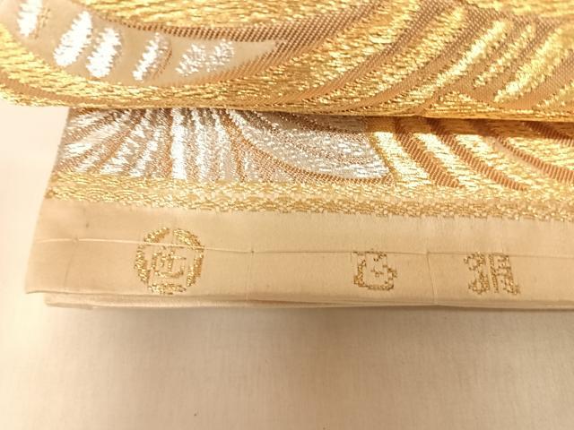 平和屋着物◎六通柄袋帯 乱菊 金銀糸 正絹 逸品 AABL5750yx