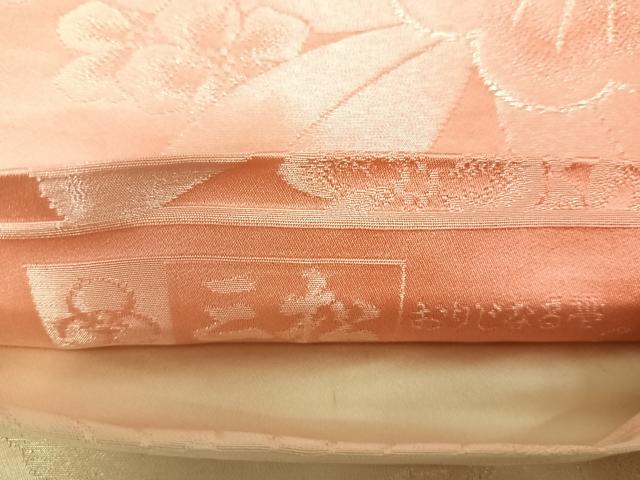 平和屋着物◎両面 全通柄袋帯 舞花文 三松オリジナル帯 銀糸 正絹 逸品 AABL5902yx