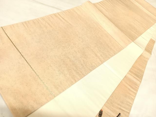 平和屋着物◎太鼓柄袋帯 唐織 羽衣 能 金糸 引箔 正絹 逸品 AABL6017yx