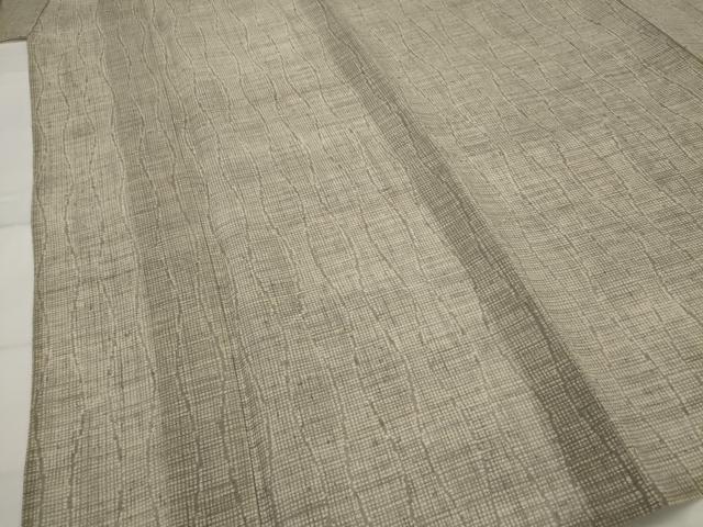 平和屋着物*夏物 小紋 絽紬 立涌文様 正絹 逸品 AABL6190st