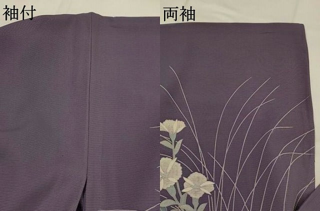 平和屋着物*夏物 訪問着 絽 草花文 正絹 逸品 AABL6200st