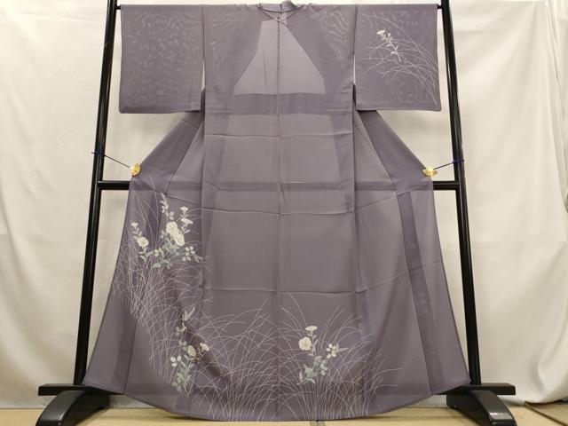 平和屋着物*夏物 訪問着 絽 草花文 正絹 逸品 AABL6200st