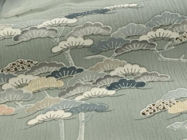 平和屋着物*夏物 訪問着 松竹梅 暈し染め 正絹 逸品 AABL6202st