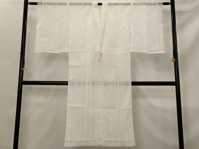 平和屋着物*夏物 長襦袢 総レース 草花文 白色 AABL6212st