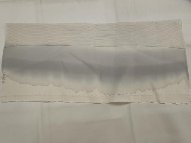 平和屋着物*夏物 訪問着 絽 枝花文 暈し染め 銀糸 銀彩 反端付き 正絹 逸品 AABL6214st