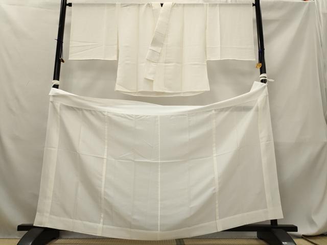 平和屋着物*夏物 長襦袢 絽 二部式 白色 正絹 逸品 AABL6218st
