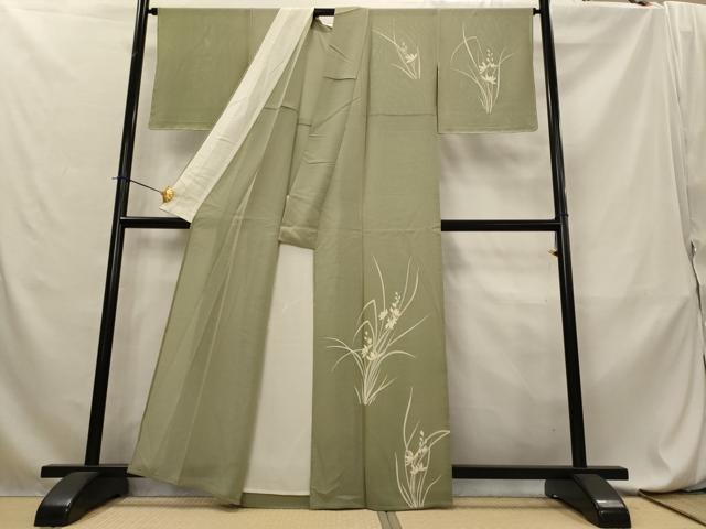 平和屋着物*夏物 訪問着 絽 草花文 正絹 逸品 AABL6220st