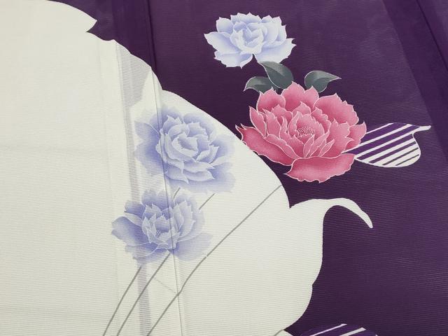 平和屋着物*夏物 訪問着 絽 枝花文 洗える着物 AABL6228st