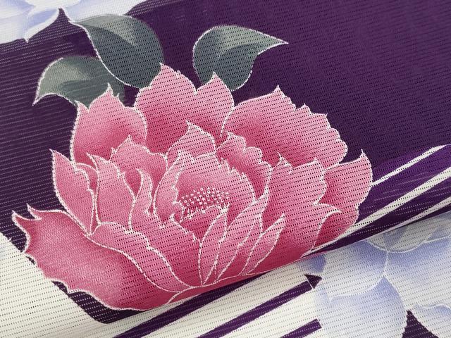 平和屋着物*夏物 訪問着 絽 枝花文 洗える着物 AABL6228st
