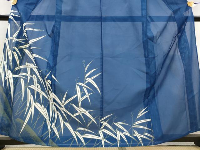 平和屋着物*夏物 訪問着 絽 笹竹文 洗える着物 AABL6232st
