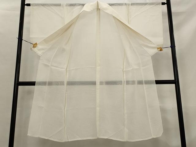 平和屋着物*夏物 長襦袢 草花文紗 生成り色 AABL6243st