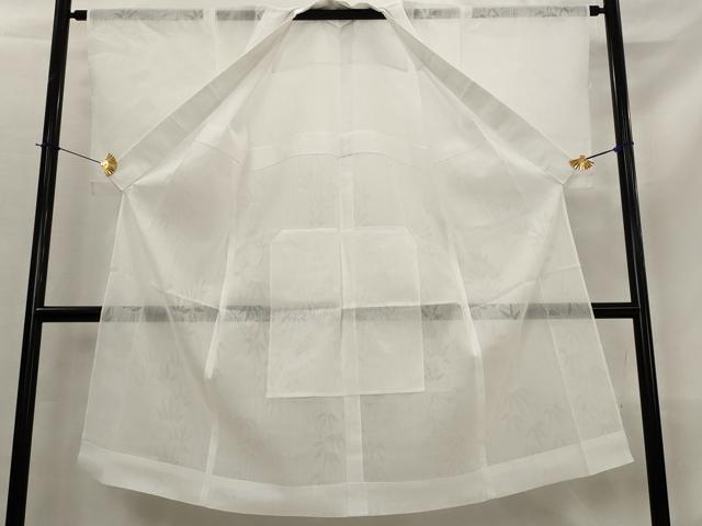 平和屋着物*夏物 長襦袢 笹の葉文紗 白色 洗える着物 AABL6244st