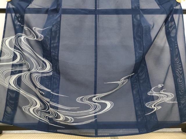 平和屋着物*夏物 訪問着 絽 流水文 洗える着物 AABL6248st