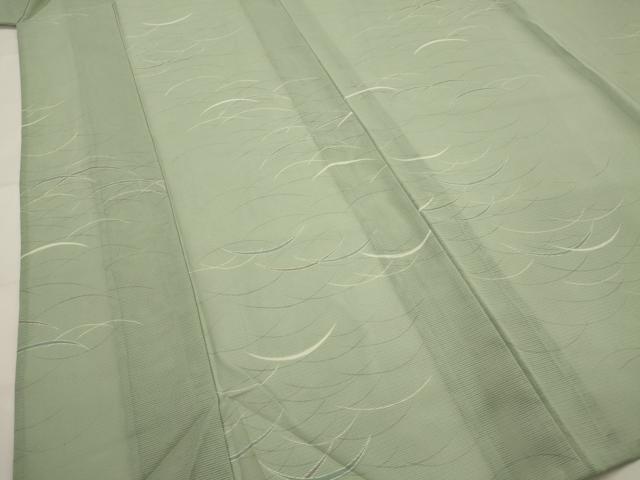 平和屋着物*夏物 小紋 絽 芝草文 洗える着物 AABL6252st
