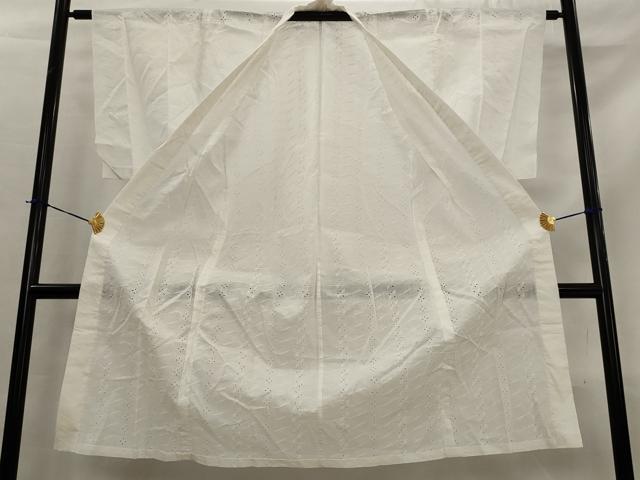 平和屋着物*夏物 長襦袢 総レース 草花文 白色 AABL6257st