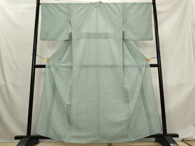 平和屋着物*夏物 江戸小紋 絽 更紗花文 三越扱い 洗える着物 AABL6259st
