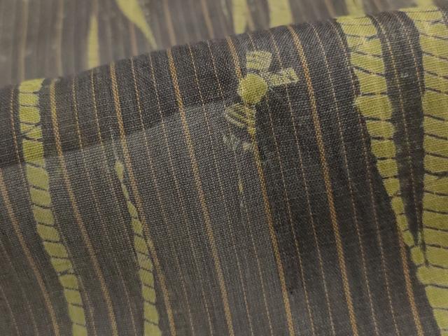 平和屋着物*夏物 紗紬 竜巻絞り 幾何学文様 証紙付き 涼粋 正絹 逸品 AABL6261st