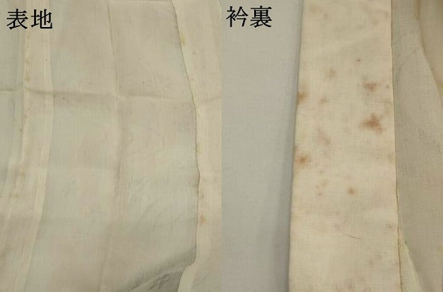 平和屋着物*夏物 長襦袢 竜田川紋紗 白色 麻 逸品 AABL6269st