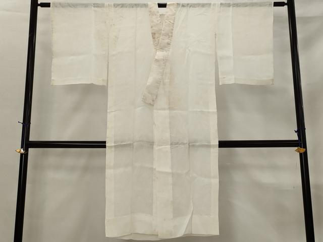 平和屋着物*夏物 長襦袢 竜田川紋紗 白色 麻 逸品 AABL6269st