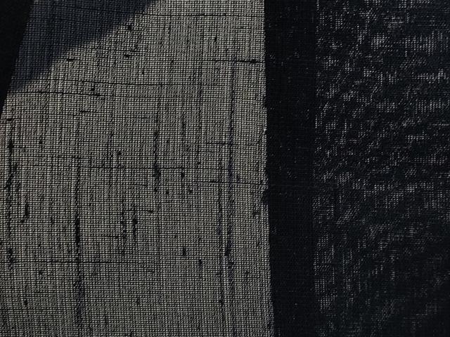 平和屋着物*夏物 色無地 紗紬 青褐色 正絹 逸品 AABL6280st